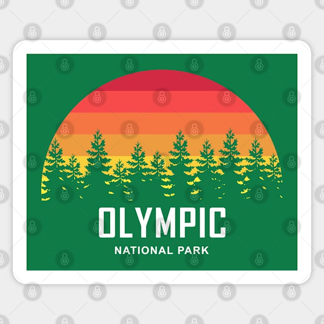 Olympic National Park Sticker by esskay1000